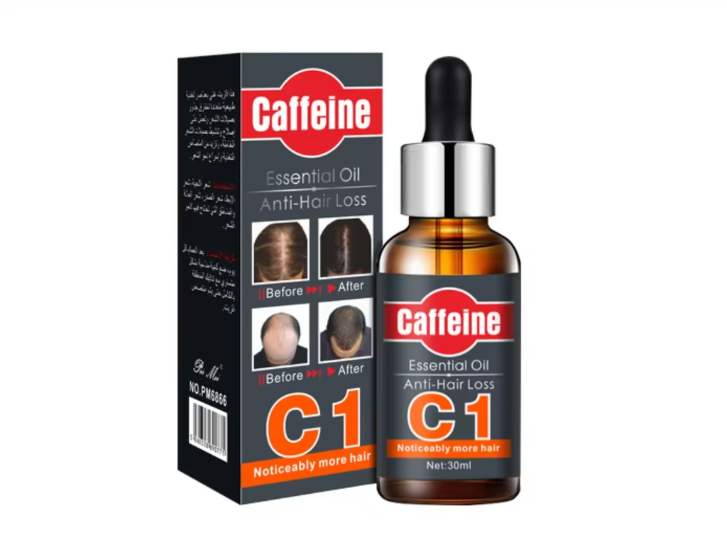 Huile Anti-Perte de Cheveux à la Caféine│Tu Achètes 2 = 1 gratuit -50% PROMOTION🎁
