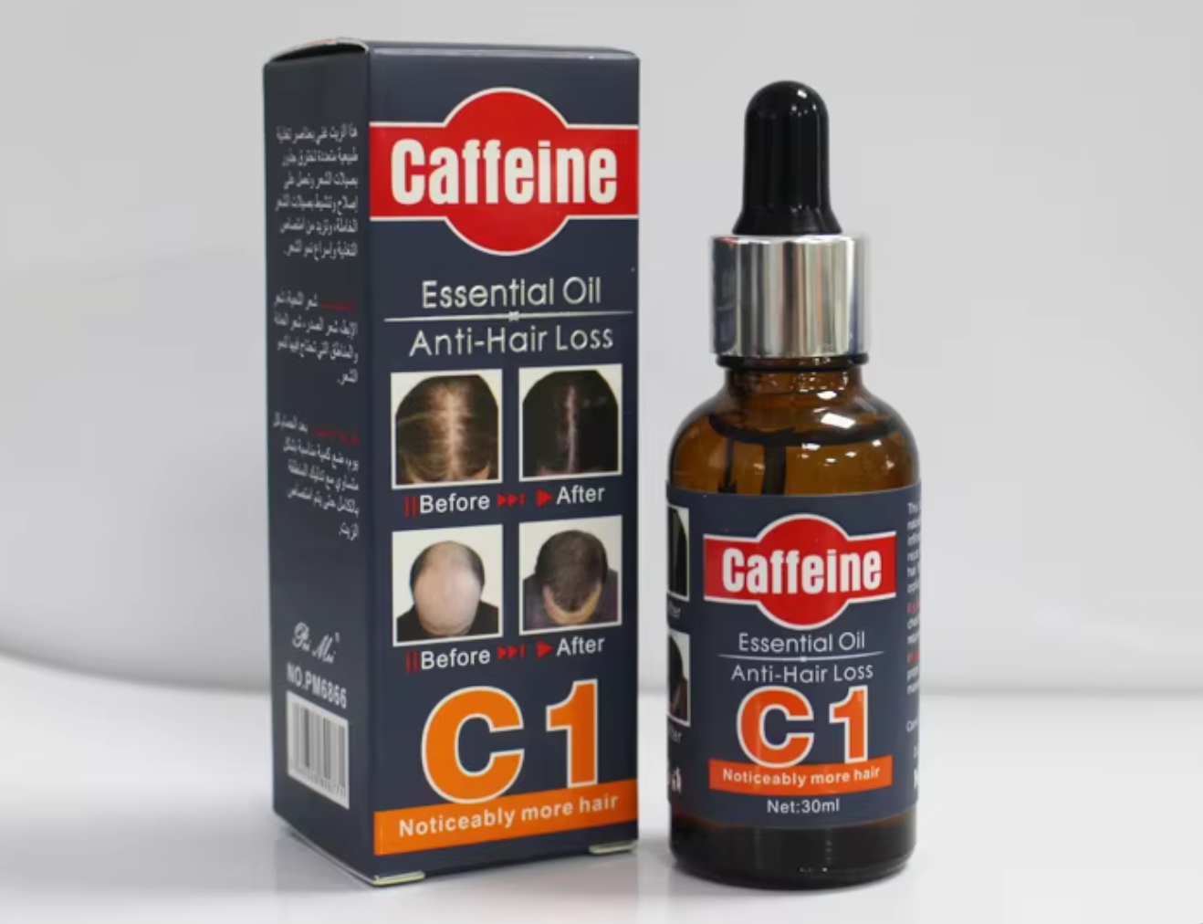 Huile Anti-Perte de Cheveux à la Caféine│Tu Achètes 2 = 1 gratuit -50% PROMOTION🎁