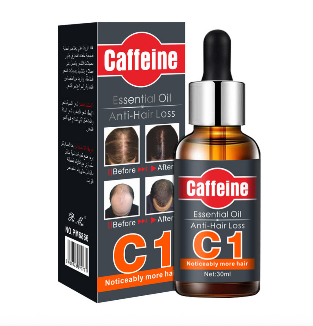 Huile Anti-Perte de Cheveux à la Caféine│Tu Achètes 2 = 1 gratuit -50% PROMOTION🎁
